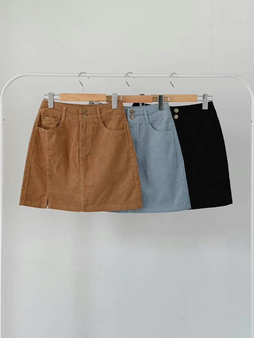 Corduroy Mini Skirt