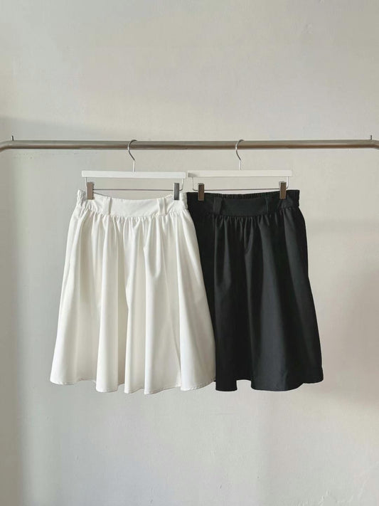 Pleated A-Line Mini Skirt