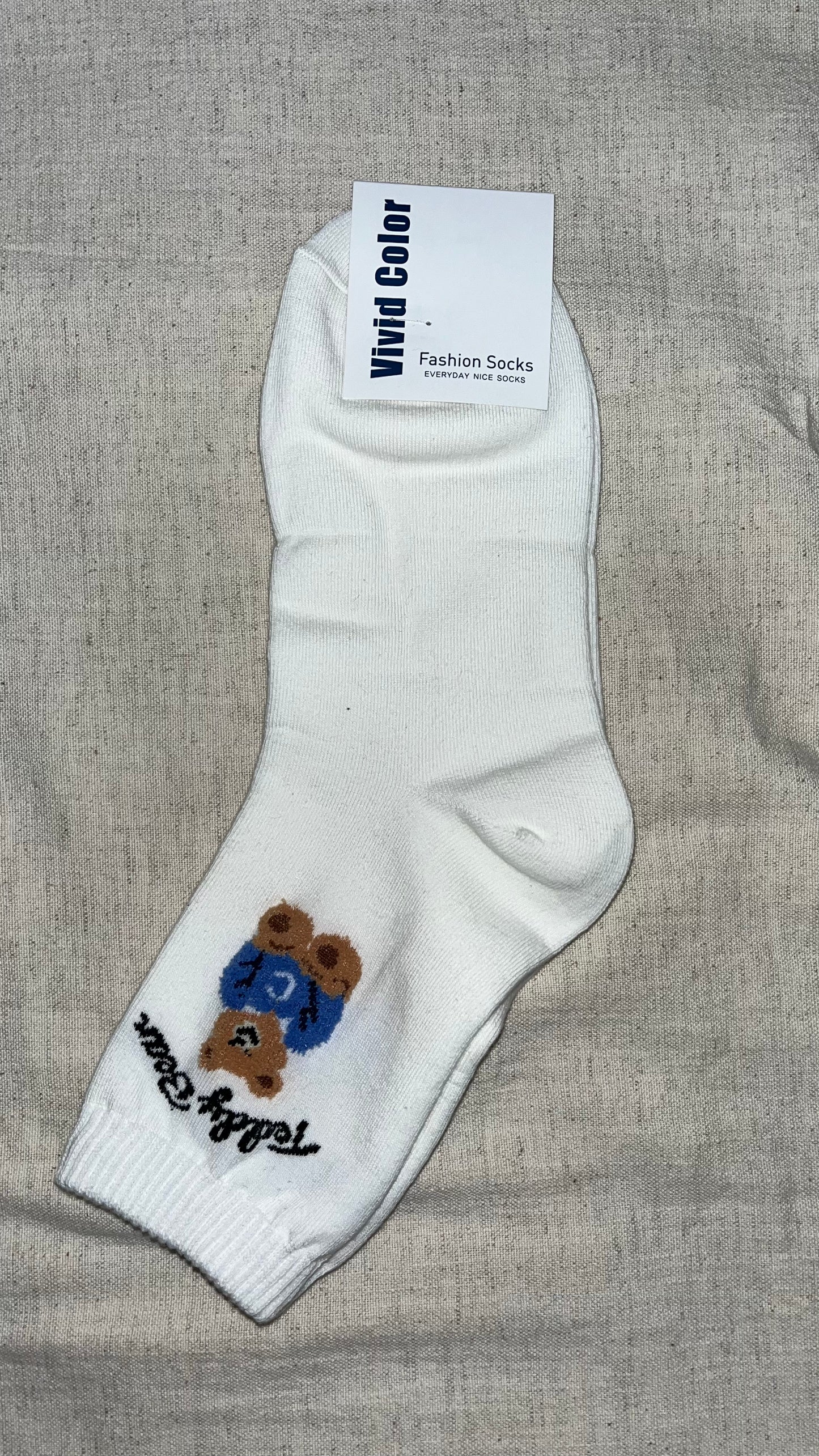 Teddy Bear Plush Socks