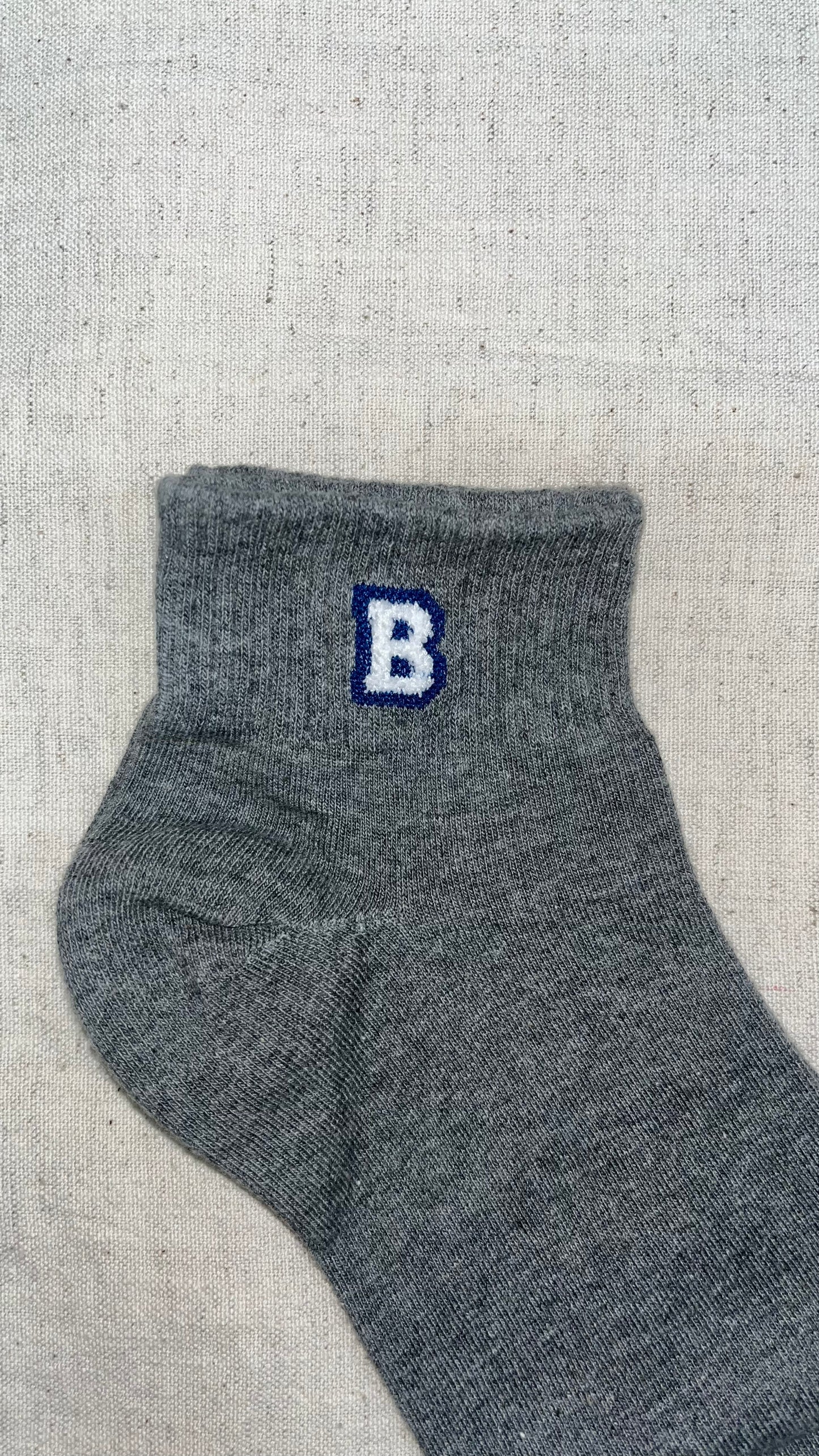 Bold "B" Ankle Socks