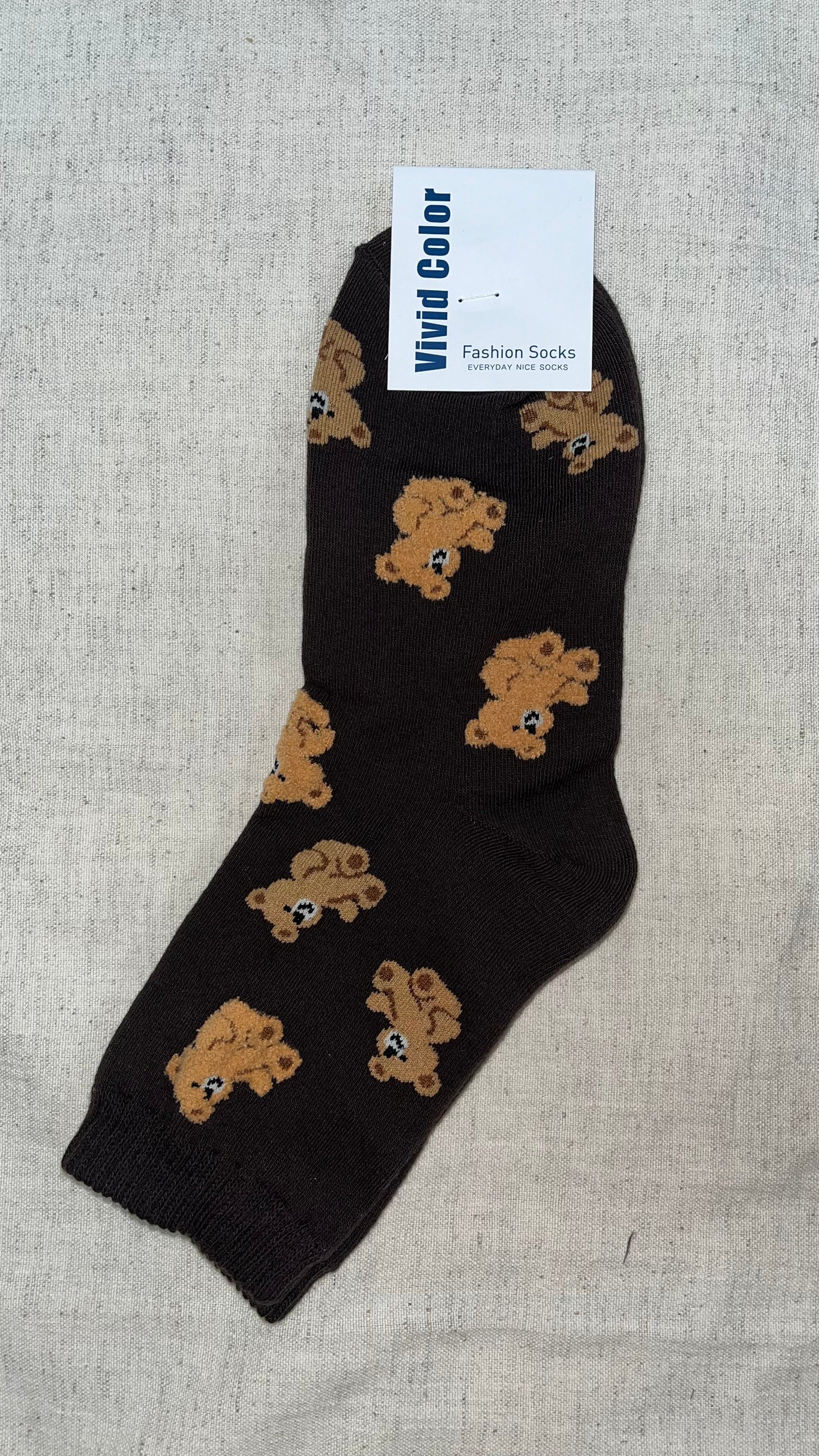 Cozy Teddy Bear Socks