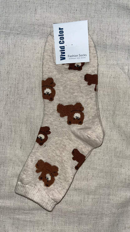 Cozy Teddy Bear Socks