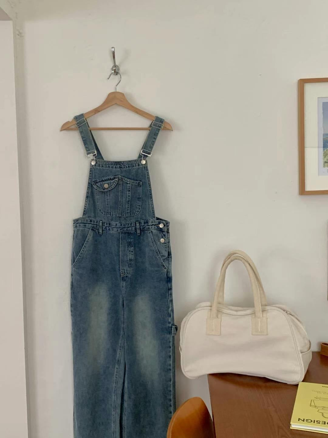 Vintage Denim Overalls